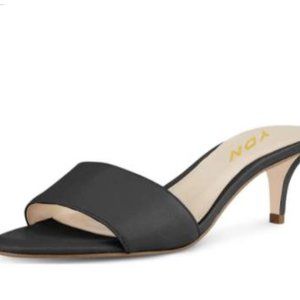 YDN Women Comfy Kitten Low Heel Mules Slip on Clog